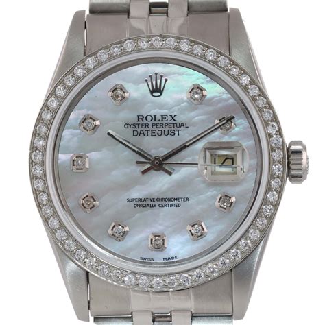 men's rolex diamond bezel|rolex women's datejust diamond bezel.